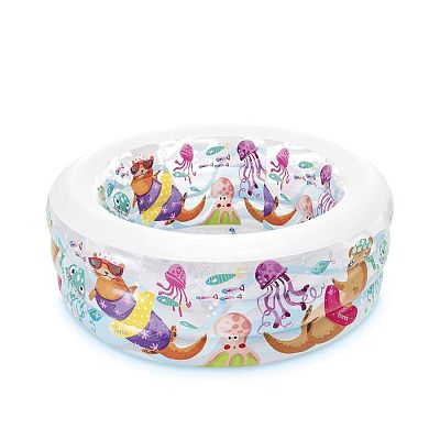 Бассейн надувной Little Otter Intex, круглый 152 х 56 см купить в СОМ