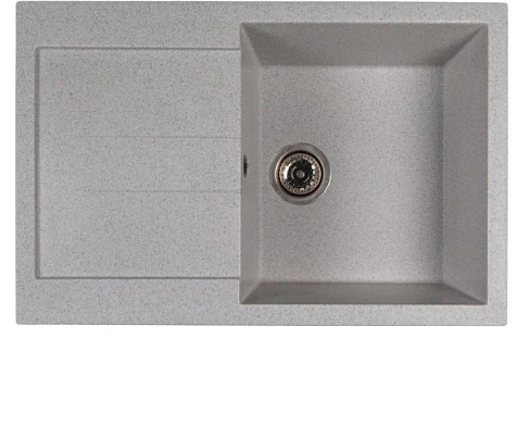 Мойка каменная Mixline ML-GMS107 Стандарт, 770 х493 х190 мм, врезная, серый купить в СОМ
