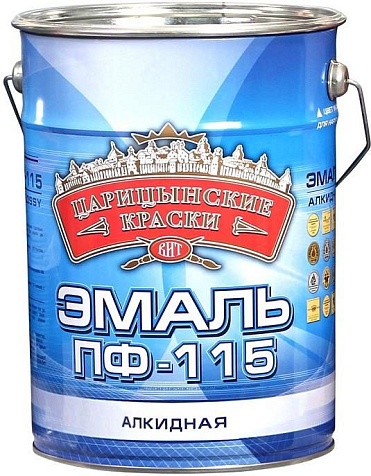 Эмаль ПФ-115 Царицынские краски, красный, 10 кг купить в СОМ