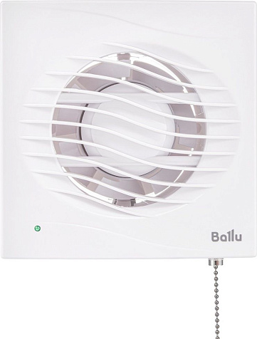 Вентилятор Ballu BAF-AR 120 VP вытяжной, мембранный обратный калапан, тяговый выключатель купить в СОМ